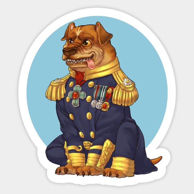 Admiral Brutor (Rusty Quill Gaming) Sticker by Rusty Quill